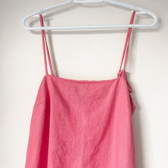 Reformation Aubree Linen Pink Mini Dress - Picture 6 of 10